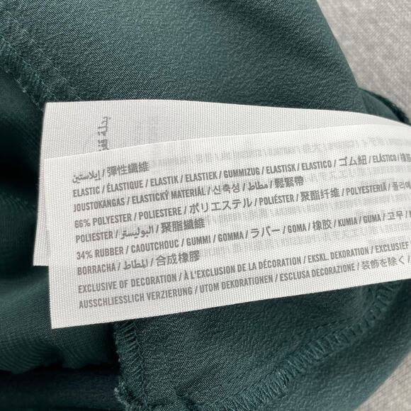 SOLD Abercrombie & Fitch Twist-Front Cutout Jumpsuit Small Tall Dark Green - Picture 14 of 14